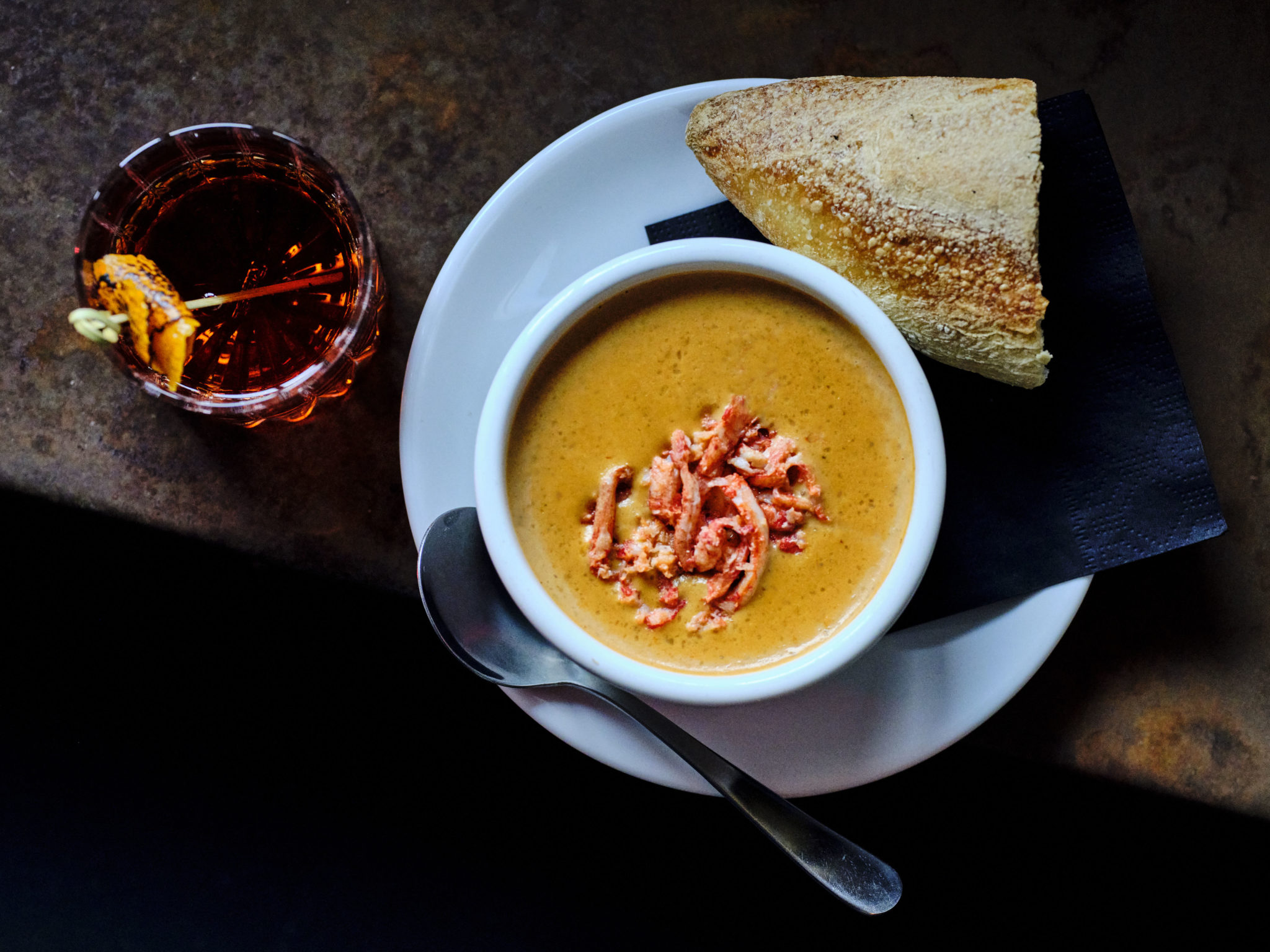 Frame Recipe: Juicy Oistre's Rice-Thickened Lobster Bisque