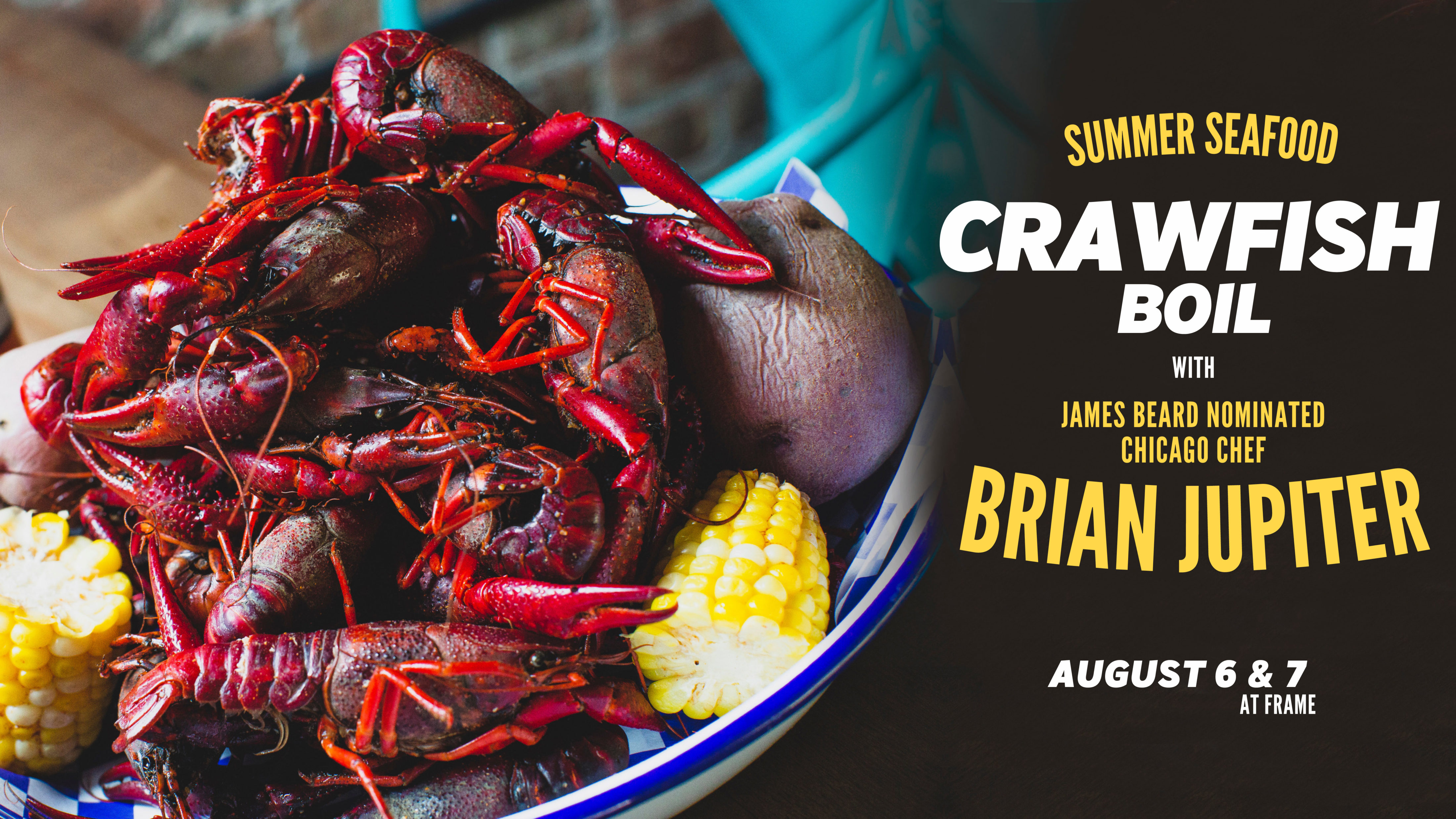 Summer Seafood Crawfish Boil by James Beard Nominated Chicago Chef